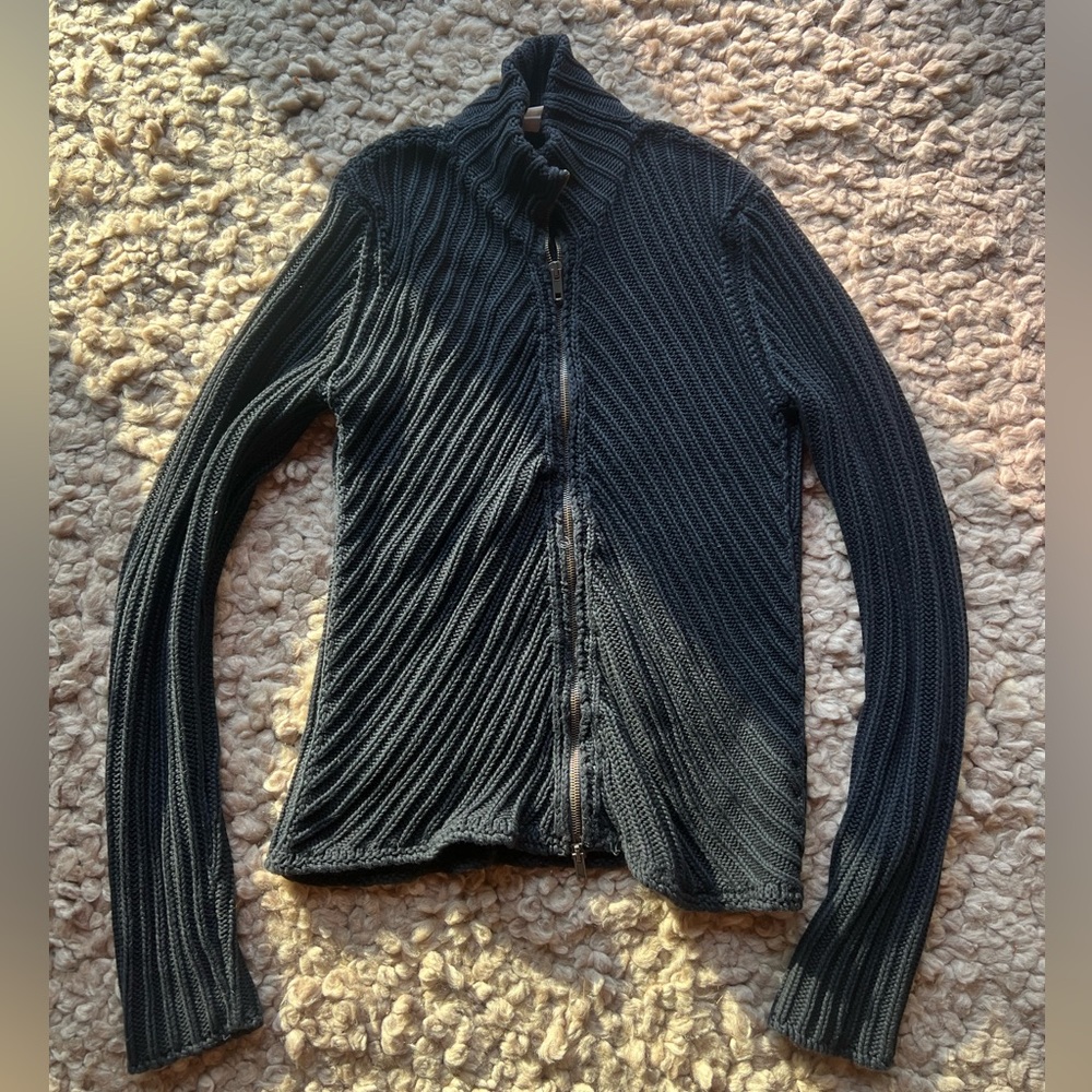 Transit-Par Such Cotton Zip-Up Sweater